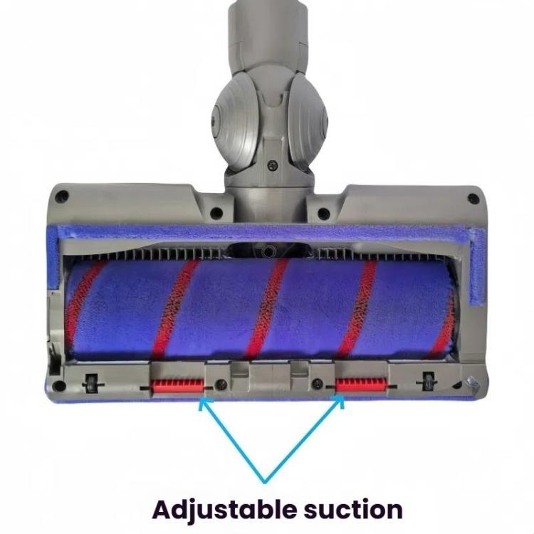 Adjustable Suction Floor Brush for Dyson V7 / V8 / V10 / V11 / V15 / G5 Vacuum Cleaners, Spec: Soft Head+Bristle Roller Set