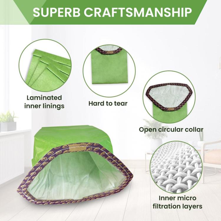 2pcs For ProTeam 107314 Vacuum Cleaner Accessories Paper Bag Dust Collection Bag(Printed) - free shipping - PMc TechLife - Order now!