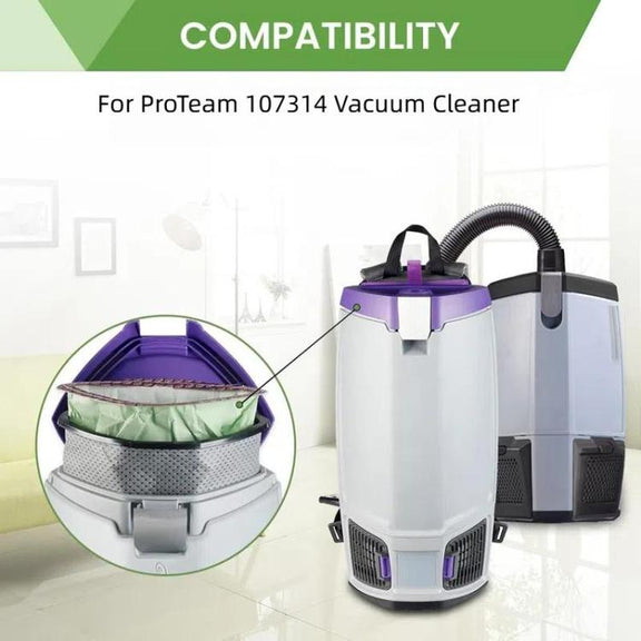 2pcs For ProTeam 107314 Vacuum Cleaner Accessories Paper Bag Dust Collection Bag(No Printing)