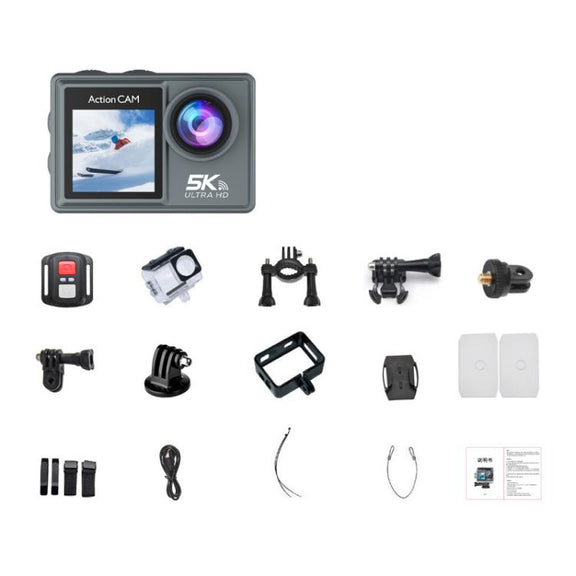M40TR With Touch Screen + Remote Control 5K Action Camera Anti-Shake Outdoor HD Shooting Cycling Recorder Under Dive Camera