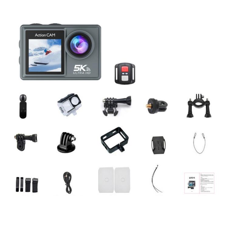 M40TRW With Touch Screen + Remote Control + Microphone 5K Action Camera Anti-Shake Outdoor HD Shooting Cycling Recorder Under Dive Camera - free shipping - PMC TechLife - Order now!
