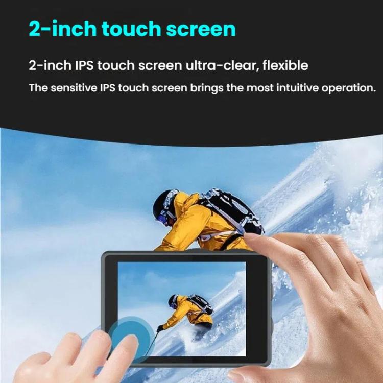 M40TRW With Touch Screen + Remote Control + Microphone 5K Action Camera Anti-Shake Outdoor HD Shooting Cycling Recorder Under Dive Camera - free shipping - PMC TechLife - Order now!
