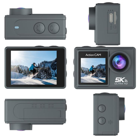 M40TR With Touch Screen + Remote Control 5K Action Camera Anti-Shake Outdoor HD Shooting Cycling Recorder Under Dive Camera