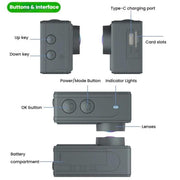 M40TR With Touch Screen + Remote Control 5K Action Camera Anti-Shake Outdoor HD Shooting Cycling Recorder Under Dive Camera
