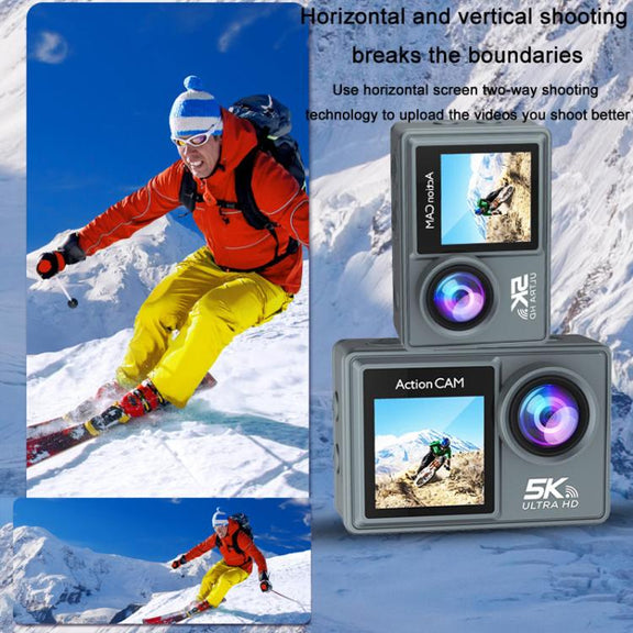 M40TR With Touch Screen + Remote Control 5K Action Camera Anti-Shake Outdoor HD Shooting Cycling Recorder Under Dive Camera