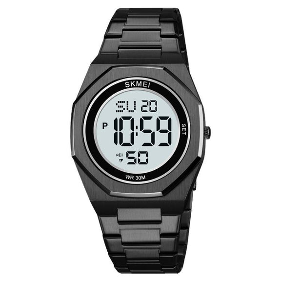 SKMEI 2479 Men Business Casual Multi-Function Chronograph Electronic Watch(Black)