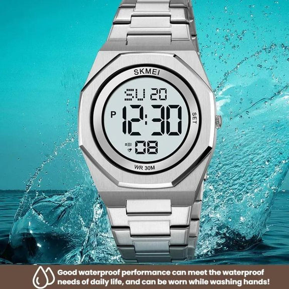 SKMEI 2479 Men Business Casual Multi-Function Chronograph Electronic Watch(Black)
