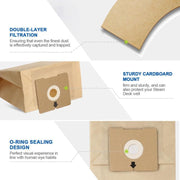 2pcs For Bissell 4122 / 2154A Vacuum Cleaner Dust Collecting Paper Bags Dust Filter Bags