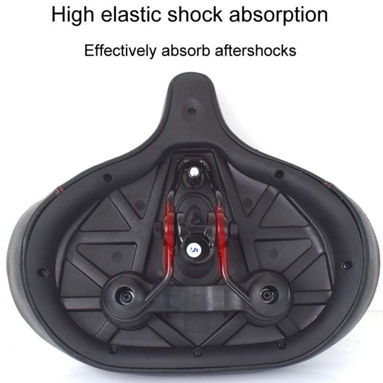 FMFXTRA FU-3501 Electrical Bike Enlarged And Thicked Seat Cushion Bike Universal Water-resistant Cushion(Black)