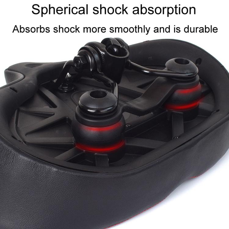 FMFXTRA FU-3501 Electrical Bike Enlarged And Thicked Seat Cushion Bike Universal Water-resistant Cushion(Black)