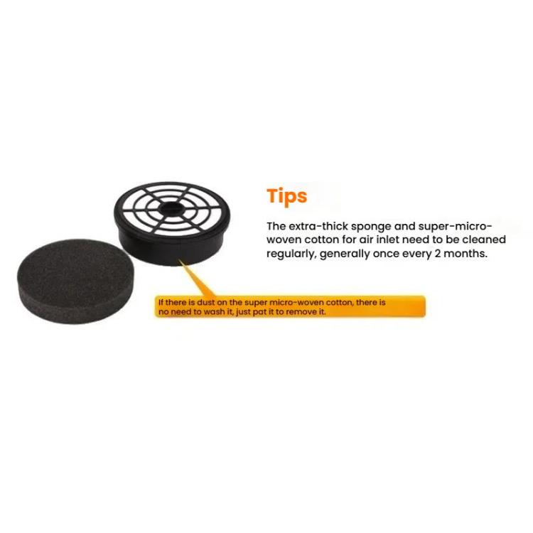 For Puppy D-962 / D-987 Vacuum Cleaner Accessories HEPA Filter Inlet Sponge Ultra Fine Filter - Other Accessories by PMc TechLife | Online Shopping South Africa | PMc TechLife | Buy Now Pay Later Mobicred