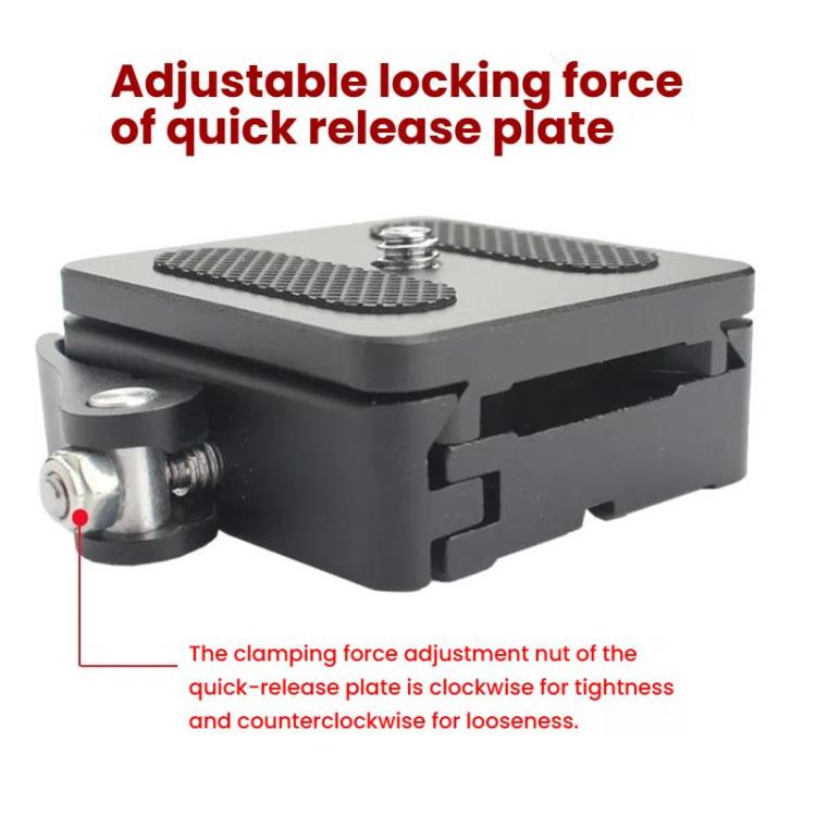 P50 Camera Quick Release Clamp & Plate Kit with 3/8 Inch Thread Thread For Stabilizers, Tripods, Monopods, Sliders - free shipping - PMC Jewellery - Order now!
