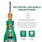 26pcs /Set 5-speed Mini Electric Grinder Micro Drill Metal Glass Ceramic Grinding Carving Cutting And Polishing Tools