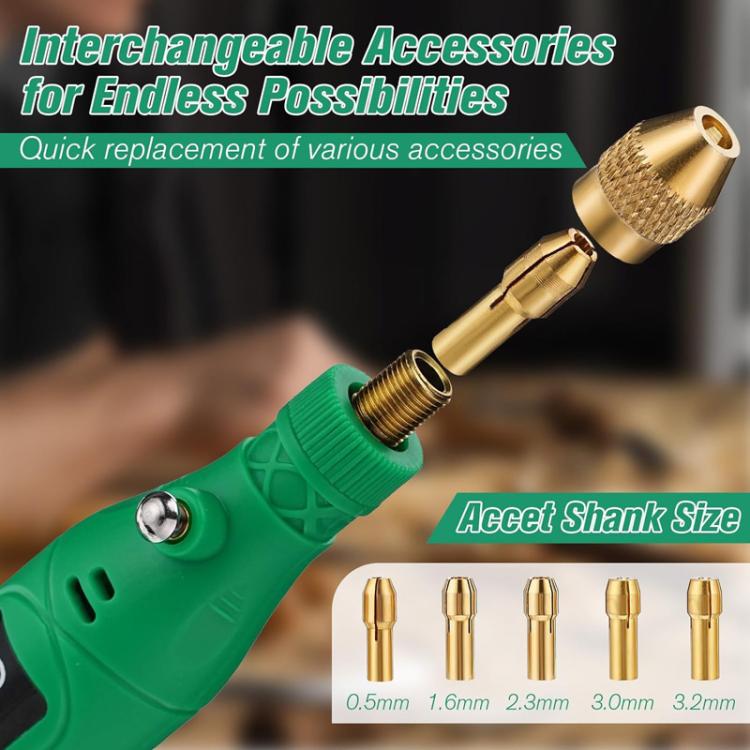 26pcs /Set 5-speed Mini Electric Grinder Micro Drill Metal Glass Ceramic Grinding Carving Cutting And Polishing Tools