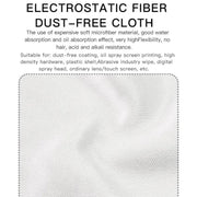 MaAnt 100pcs /Pack Electrostatic Fiber Dustless Cloth Cell Phone Film Repair Anti-Static Dustless Cloth Industrial Wiping Cloths Lint Free Cleaning Cloths