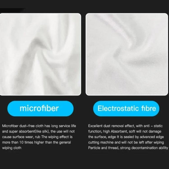 MaAnt 50pcs /Pack Superfine Fiber Dustless Cloth Cell Phone Film Repair Anti-Static Dustless Cloth Industrial Wiping Cloths Lint Free Cleaning Cloths