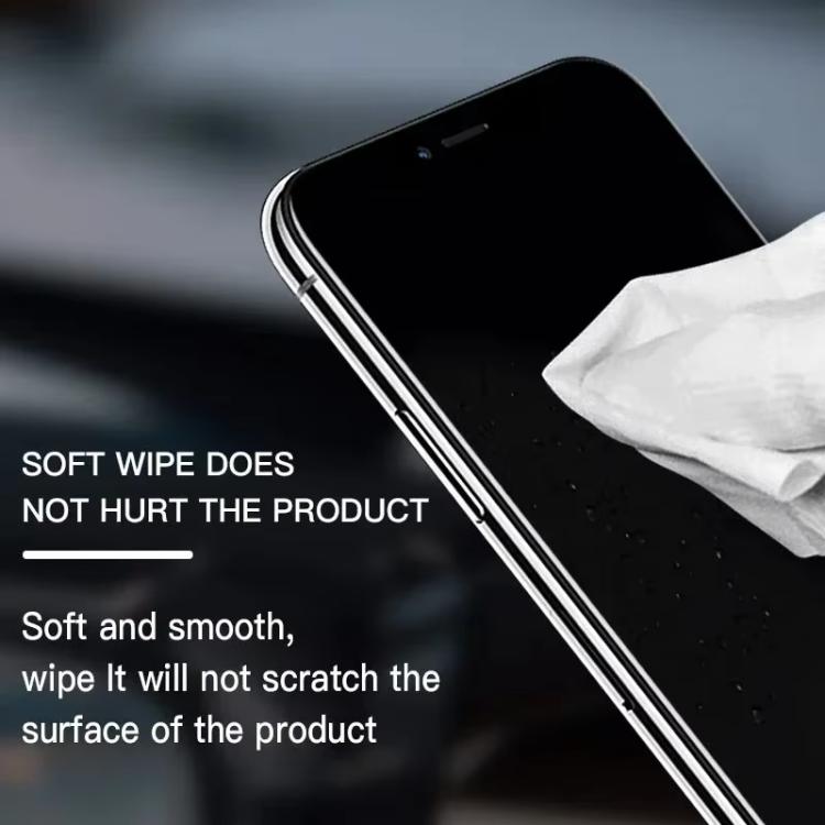 MaAnt 100pcs /Pack Electrostatic Fiber Dustless Cloth Cell Phone Film Repair Anti-Static Dustless Cloth Industrial Wiping Cloths Lint Free Cleaning Cloths