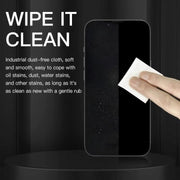 MaAnt 50pcs /Pack Superfine Fiber Dustless Cloth Cell Phone Film Repair Anti-Static Dustless Cloth Industrial Wiping Cloths Lint Free Cleaning Cloths