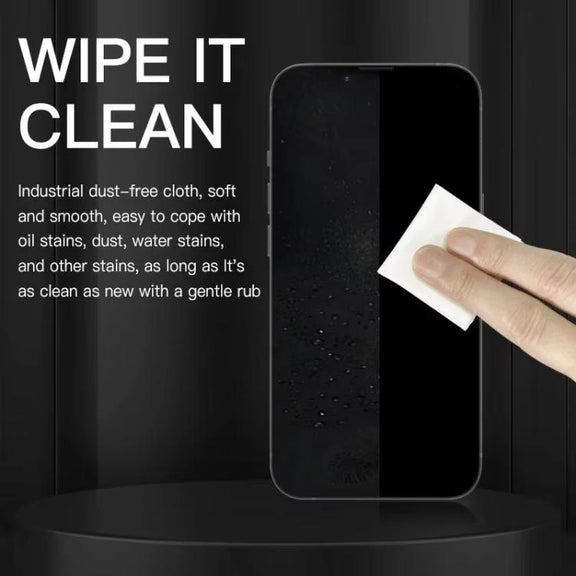 MaAnt 100pcs /Pack Electrostatic Fiber Dustless Cloth Cell Phone Film Repair Anti-Static Dustless Cloth Industrial Wiping Cloths Lint Free Cleaning Cloths