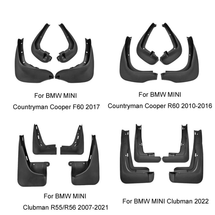 Car Tire Soft Rubber Mudguard For BMW MINI Countryman Cooper F60 2017