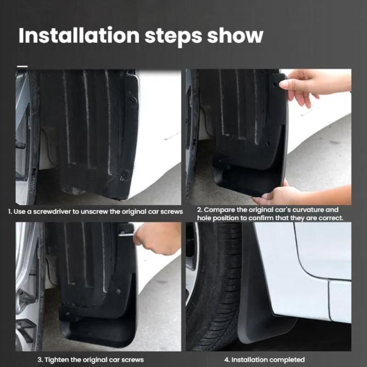 Car Tire Soft Rubber Mudguard For BMW MINI Countryman Cooper F60 2017
