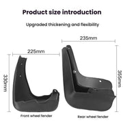 For 2013-2019 BMW 3 Series Car Tire Soft Rubber Mudguard