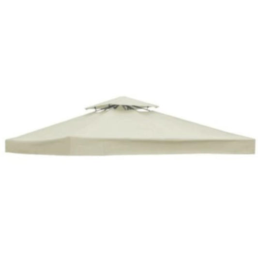 3x3m  Garden Gazebo Top Cover Canopy Replacement Top Patio Roof Awning for Outdoor Terrace, Garden Tent, Pergola(Beige) - free shipping - PMC Jewellery - Order now!