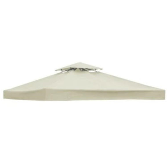 3x3m  Garden Gazebo Top Cover Canopy Replacement Top Patio Roof Awning for Outdoor Terrace, Garden Tent, Pergola(Beige)