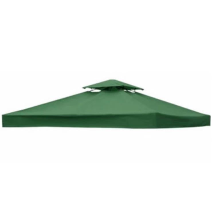 3x3m  Garden Gazebo Top Cover Canopy Replacement Top Patio Roof Awning for Outdoor Terrace, Garden Tent, Pergola(Ink Green) - Patio Umbrella by PMC Jewellery | Online Shopping South Africa | PMC Jewellery | Buy Now Pay Later Mobicred