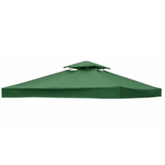 3x3m  Garden Gazebo Top Cover Canopy Replacement Top Patio Roof Awning for Outdoor Terrace, Garden Tent, Pergola(Ink Green) - Patio Umbrella by PMC Jewellery | Online Shopping South Africa | PMC Jewellery | Buy Now Pay Later Mobicred