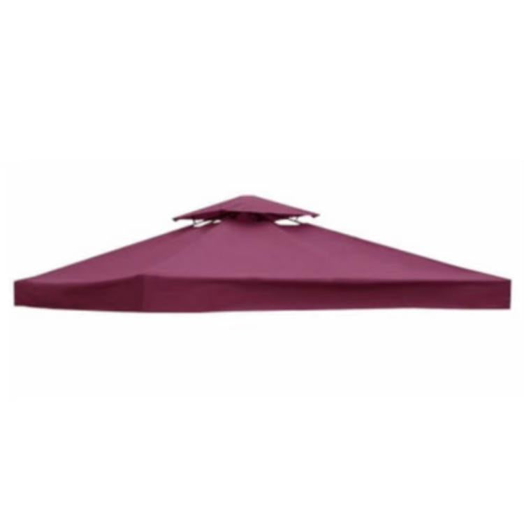 3x3m  Garden Gazebo Top Cover Canopy Replacement Top Patio Roof Awning for Outdoor Terrace, Garden Tent, Pergola(Wine Red) - Patio Umbrella by PMC Jewellery | Online Shopping South Africa | PMC Jewellery | Buy Now Pay Later Mobicred