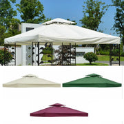 3x3m  Garden Gazebo Top Cover Canopy Replacement Top Patio Roof Awning for Outdoor Terrace, Garden Tent, Pergola(Beige)