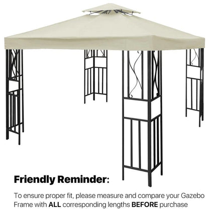 3x3m  Garden Gazebo Top Cover Canopy Replacement Top Patio Roof Awning for Outdoor Terrace, Garden Tent, Pergola(Ink Green) - Patio Umbrella by PMC Jewellery | Online Shopping South Africa | PMC Jewellery | Buy Now Pay Later Mobicred