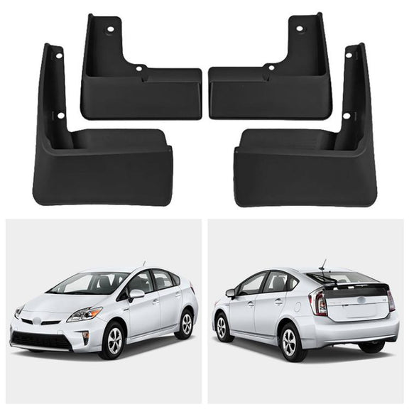 For 2010-2015 Toyota Prius Car Tire Soft Rubber Mudguard(Black)