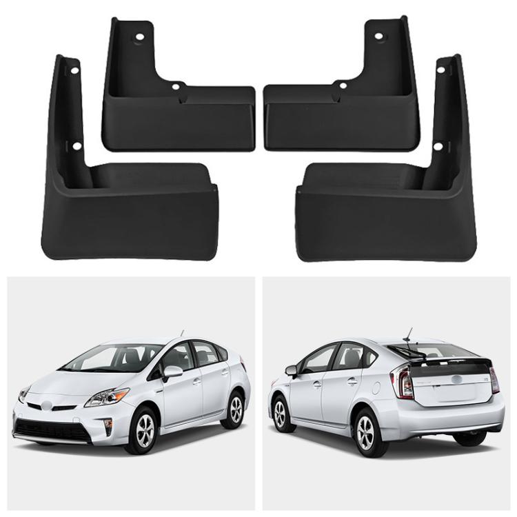 For 2010-2015 Toyota Prius Car Tire Soft Rubber Mudguard(Black)