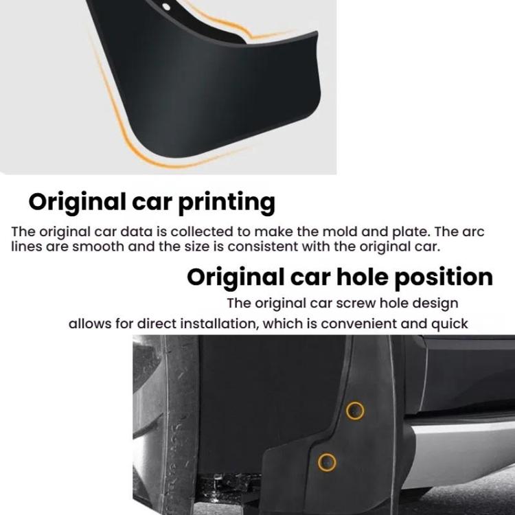 For 2010-2015 Toyota Prius Car Tire Soft Rubber Mudguard(Black) - Wheels Tires & Parts by PMc TechLife | Online Shopping South Africa | PMc TechLife | Buy Now Pay Later Mobicred