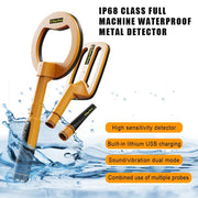 Goint IP960 Handheld 3 In 1 Metal Detector Outdoor Treasure Hunting Pulse Water-resistant Rechargeable Gold Detector