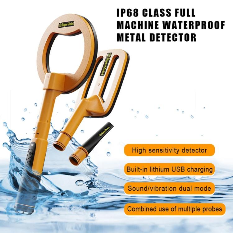 Goint IP960 Handheld 3 In 1 Metal Detector Outdoor Treasure Hunting Pulse Water-resistant Rechargeable Gold Detector