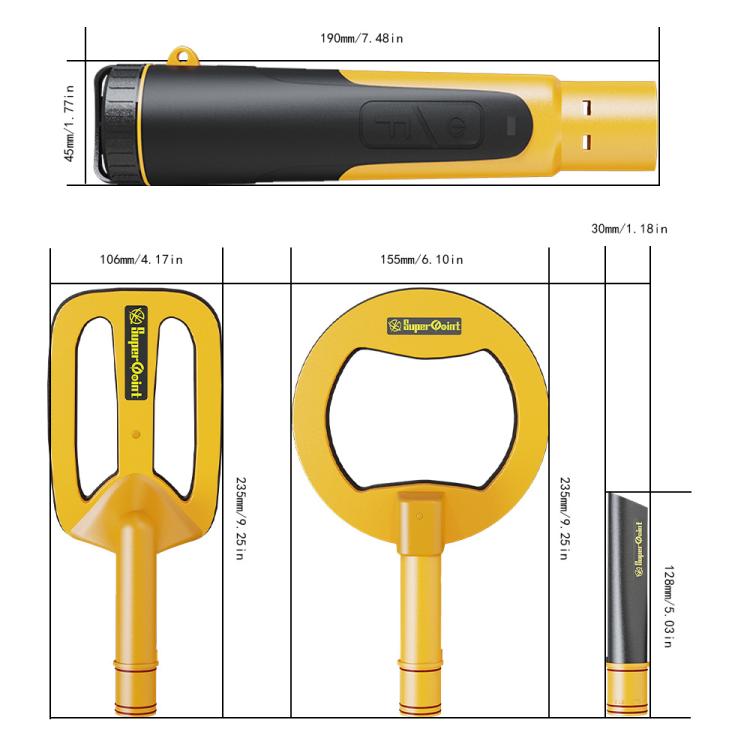 Goint IP960 Handheld 3 In 1 Metal Detector Outdoor Treasure Hunting Pulse Waterproof Rechargeable Gold Detector - free shipping - PMC Jewellery - Order now!
