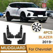 For 2019-2024 Chevrolet Blazer Car Tire Soft Rubber Mudguard(Black)