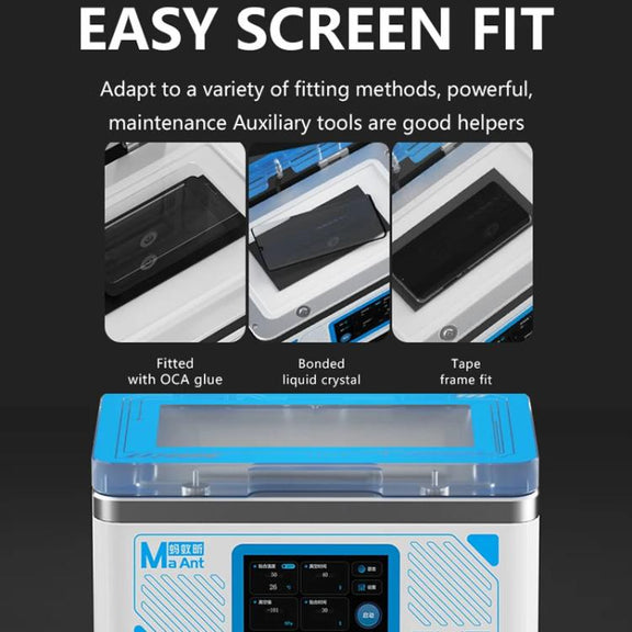 MaAnt SU7 Cell Phone Repair Curved Screen Pressing Machine Flat Panel LCD Screen Vacuum Laminating Machine, EU Plug