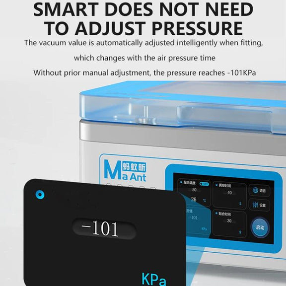 MaAnt SU7 Cell Phone Repair Curved Screen Pressing Machine Flat Panel LCD Screen Vacuum Laminating Machine, EU Plug