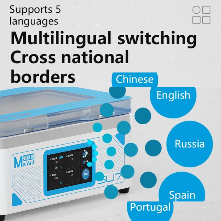 MaAnt SU7 Cell Phone Repair Curved Screen Pressing Machine Flat Panel LCD Screen Vacuum Laminating Machine, EU Plug - free shipping - PMC TechLife - Order now!