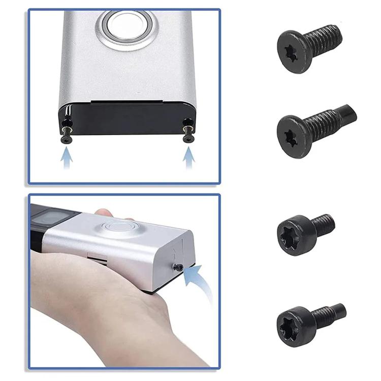 40pcs /Pack T6 T15 Security Tamper-Proof Torx Screws with Anti-Theft Holes for Ring Doorbell & Camera Mounting(Black)