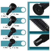 40pcs /Pack T6 T15 Security Tamper-Proof Torx Screws with Anti-Theft Holes for Ring Doorbell & Camera Mounting(Black)