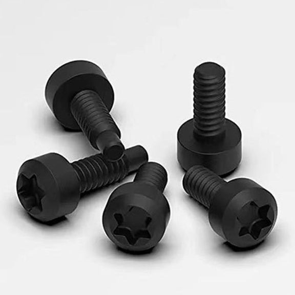 40pcs /Pack T6 T15 Security Tamper-Proof Torx Screws with Anti-Theft Holes for Ring Doorbell & Camera Mounting(Black)