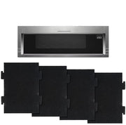 4pcs /Pack Microwave Filter Cotton For KitchenAid KMLS311HBL/ Whirlpool YKMLS311 YWML55011, WML75011