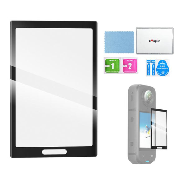 For Insta360 X5 / X4 aMagisn Tempered Glass Screen Protector Anti-Scratch 9H Hardness(1 Pack)