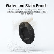 For Insta360 X5 / X4 aMagisn Silicone Base Desktop Stand Car Dashboard Holder(Black)