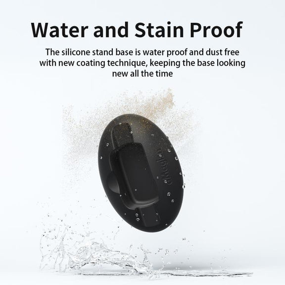 For Insta360 X5 / X4 aMagisn Silicone Base Desktop Stand Car Dashboard Holder(Black)